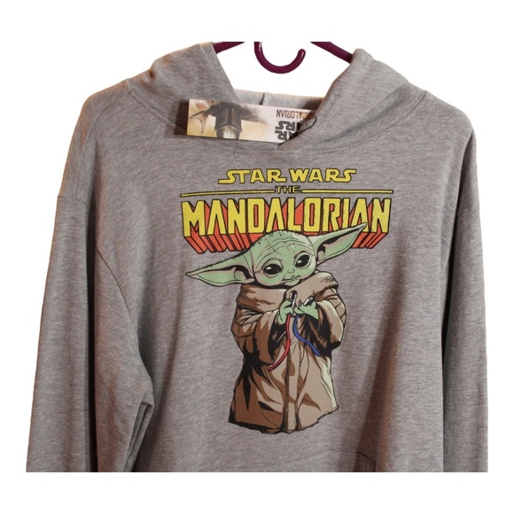 Star Wars The Mandalorian Grogu Men's‎ Hoodie Large - Picture 4 of 4